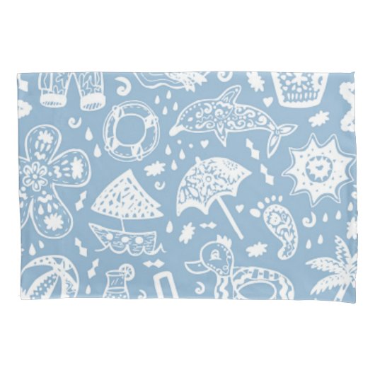 夏パターン 枕カバー (正面)