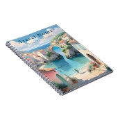 夏パーソナライズされたのフランス旅行ノートブック –  ノートブック (右側)