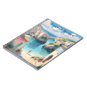 夏パーソナライズされたのフランス旅行ノートブック –  ノートブック (左側)