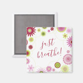 夏パーソナライズされたのフローラを吸う マグネット (正面/裏面)