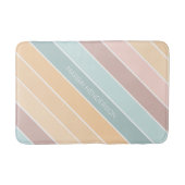 夏パーソナライズされたエレガントのバイブのクリーム色 バスマット (正面)