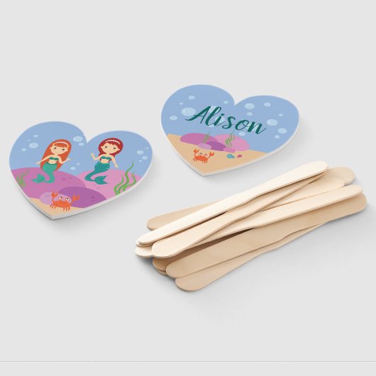 夏パーソナライズされた海の人魚 ハンドファン (組立なし)