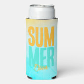 夏パーソナライズされた スリム缶クーラー (Seltzer裏面)