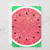 夏パーティーフェイクグリッター 招待状 (裏面)