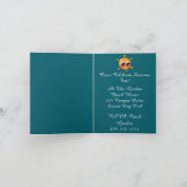 夏パーティーフェスティバル誕生日カラフルビーチ 招待状 (内部)