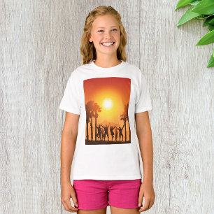 夏パーティー踊りガールズTシャツ Tシャツ
