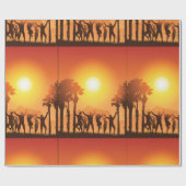 夏パーティー踊り包装紙 ラッピングペーパー (フラット)