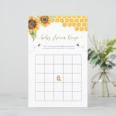 夏ビンゴヒマワリと蜂蜜の赤ちゃんシャワーゲーム (スタンド正面)