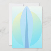 夏ビーチサーフィンベビーシャワー招待状 招待状 (裏面)