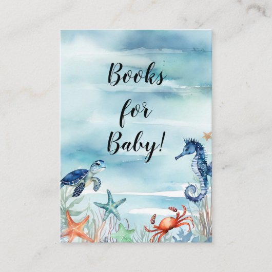 夏ビーチシーライフタコブルーブズベビー エンクロージャーカード (正面)