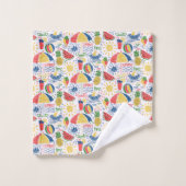 夏ビーチバスタオル バスタオルセット (ウォッシュタオル)