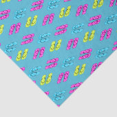 夏ビーチビーチサンダルオンブルー 薄葉紙 (詳細)