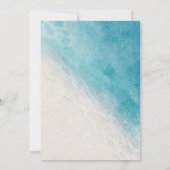 夏ビーチブルーデスティネーションウェディング招待状 招待状 (裏面)