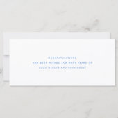 夏ビーチブルーホワイトハッピーリタイアメントカード (裏面)