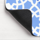 夏ビーチブルーモロッコタイル マウスパッド (コーナー)