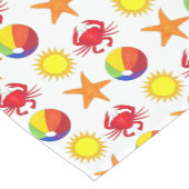 夏ビーチプールパーティーサンビーチボールカニ ショートテーブルランナー (コーナー)