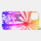 夏ビーチモノグラムレトロIPHONEサンセットケース Case-Mate iPhoneケース (裏面 (横))