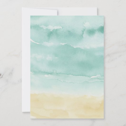 夏ビーチ誕生会 招待状 (裏面)