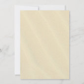 夏ビーチ誕生日パーティースターフィッシュシーシェル 招待状 (裏面)