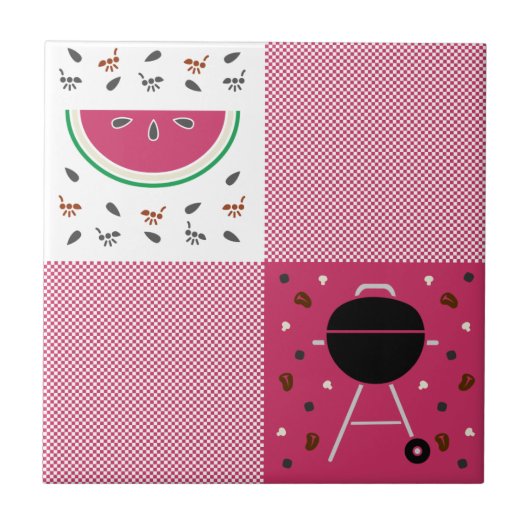 夏ピクニックタイル タイル (正面)