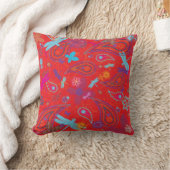 "夏ピクニック"のレトロの赤2のパターン(の模様が)あるなアメリカ人M クッション (ブランケット)