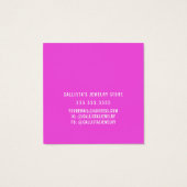 夏ピンク黄色のフローラロゴのイヤリングディスプレイ (裏面)