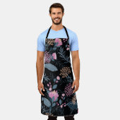 夏フローラブルーミングガーデンフラワー エプロン (着用した状態)