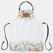 夏フローラメイクアップアーティストサロンモノグラムエプロン エプロン (正面)