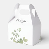 夏フローラ緑結婚の葉 フェイバーボックス (裏面サイド)