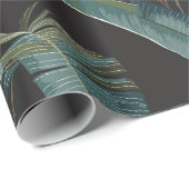 夏プリント。ジャングルの熱帯雨林。 ラッピングペーパー (ロールコーナー)