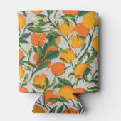 夏ミカン柑橘系果実花パターン 缶クーラー (裏面)