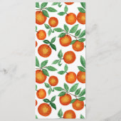 夏ミカン柑橘系水色フルーツパターン メニュー (裏面)