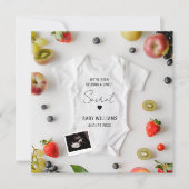 夏ミニマル妊娠の発表 招待状 (正面)