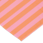 夏ムードオレンジピンクラインテーブルクロス テーブルクロス (アングル)
