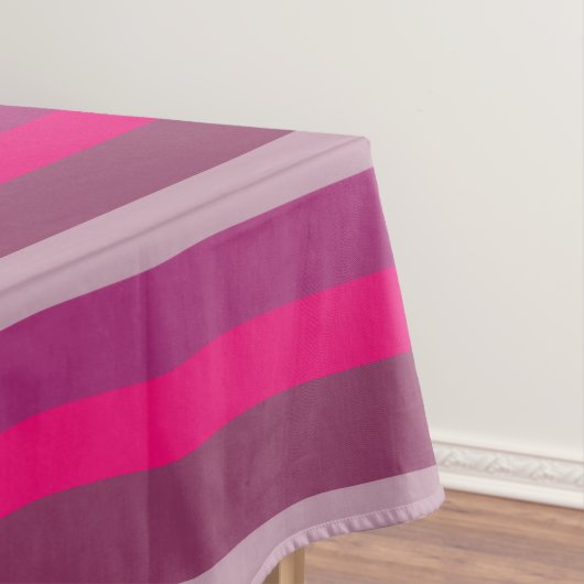 夏ムードピンクメイブパープルマゼンタライン テーブルクロス (インサイチュ)