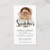 夏ムードファッションイベントプランナー名刺 名刺 (裏面)