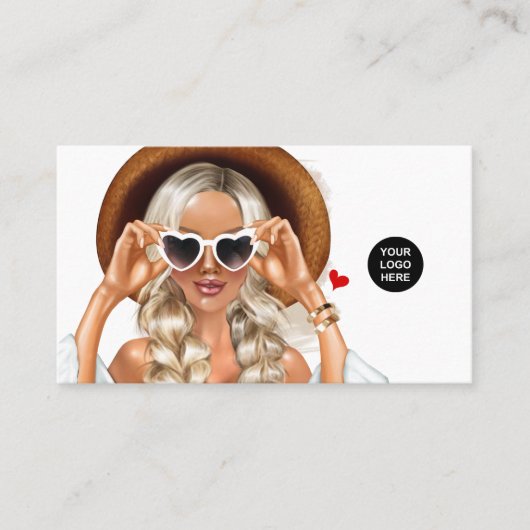 夏ムードファッションイベントプランナー名刺 名刺 (正面)