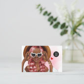 夏ムードファッションイベントプランナー名刺 名刺 (スタンド正面)