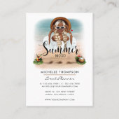 夏ムードファッションイベントプランナー名刺 名刺 (裏面)