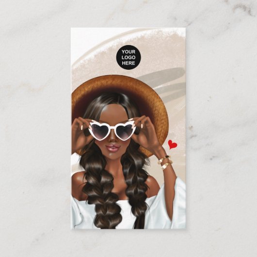 夏ムードファッションイベントプランナー名刺 名刺 (正面)