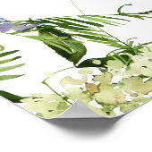 夏モダンの山花の書結婚道 ポスター (角)