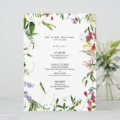 夏モダンの山花書道のメ結婚ニュー メニュー (スタンド正面)