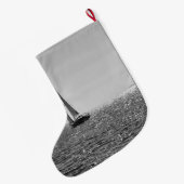 夏モダンの帆船の写真 ラージクリスマスストッキング (裏面 (吊り時))