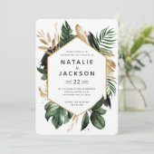 夏モダンの熱帯植物結婚葉 (スタンド正面)