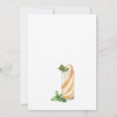 夏モダンカクテル40歳の誕生日パーティー 招待状 (裏面)