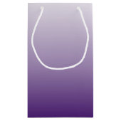 夏モダン薄紫紫グラデーション結婚式の引き出物 スモールペーパーバッグ (裏面)