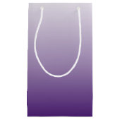 夏モダン薄紫紫グラデーション結婚式の引き出物 スモールペーパーバッグ (正面)
