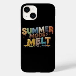 夏モード: メルト - 笑える溶けるテキスト Case-Mate iPhone 14ケース
