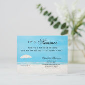 夏ユニーク地実在マーケティング又は試掘 ポストカード (スタンド正面)