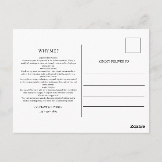 夏ユニーク地実在マーケティング又は試掘 ポストカード (裏面)